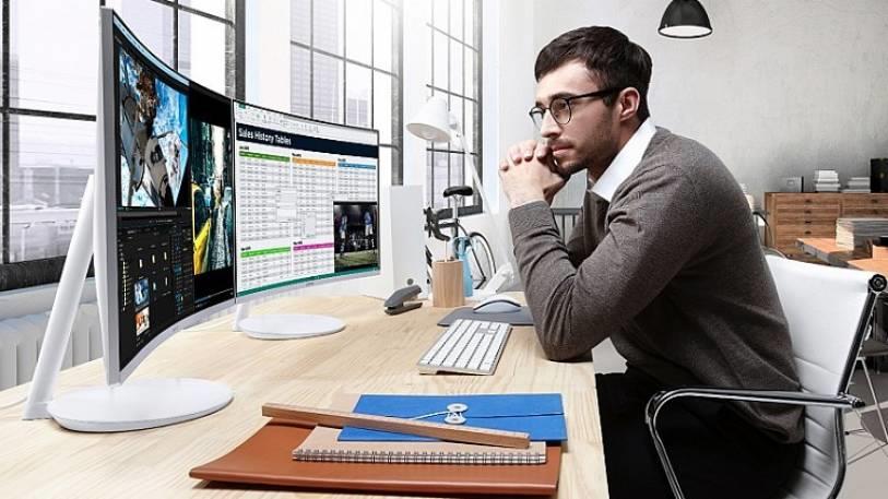 samsung unviled ch711 curved quantum dot monitor for gamers