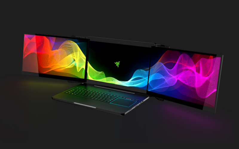 3 display a gaming laptop
