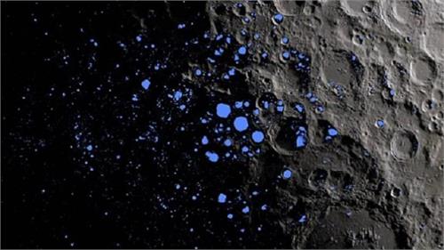 solar storms out of the sparks melts the surface of the moon
