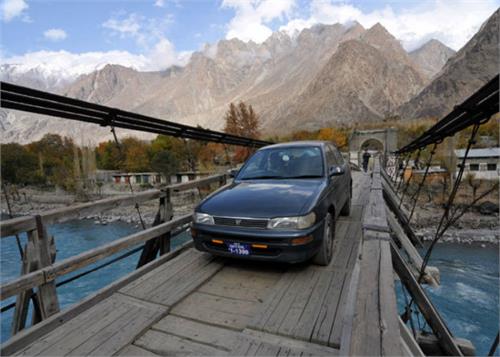 it is made of wood dangerous bridge