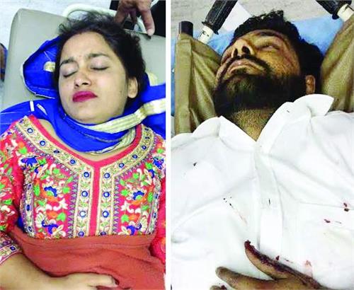 couple injured in road accident