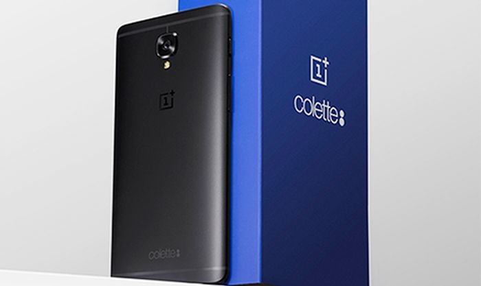 black oneplus 3t colette launched edition
