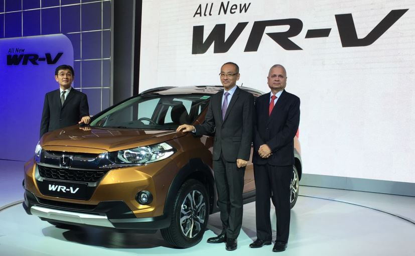 honda unveils compact crossover wr v priced up to rs 9 99 lakh