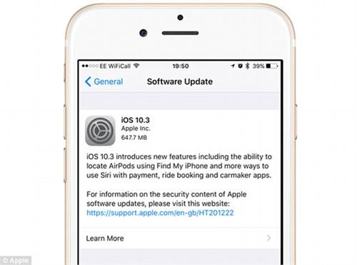 apple rolled out new versions of ios 10 3