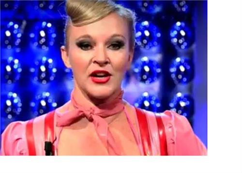 this woman use not a switch prevents the fan with her tongue