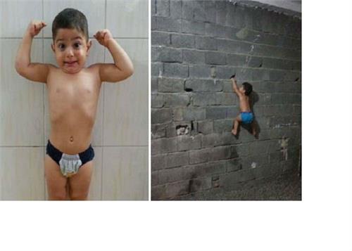 the three year child does unique work