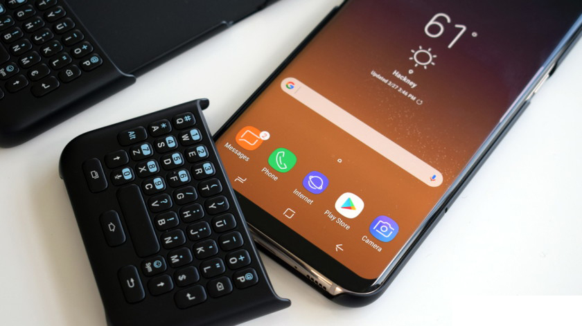 how to use a physical keyboard cover on samsung galaxy s8 plus