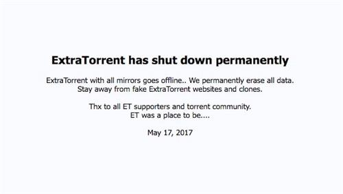 extra torrent shut down forever
