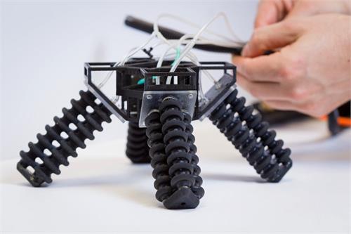 3d printed robot has first soft legs to tackle tough terrain