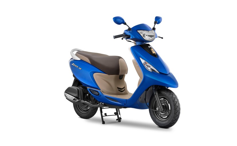 tvs scooty zest 110 with bsiv engine launched in india