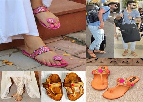 give yourself a stylish look with the kolhapuri slippers