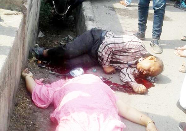 spouse  s death in a road accident