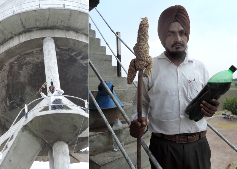 ਠੇਕਾ ਚੁਕਾਉਣ ਲਈ ਪੈਟਰੋਲ ਤੇ ਮਾਚਿਸ ਲੈ ਕੇ ਟੈਂਕੀ ''ਤੇ ਚੜ੍ਹਿਆ ਜਥੇਦਾਰ