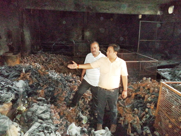 ਅੱਗ ਲੱਗਣ,ਮਾਲ ਸੁਆਹ,finished goods,The fire