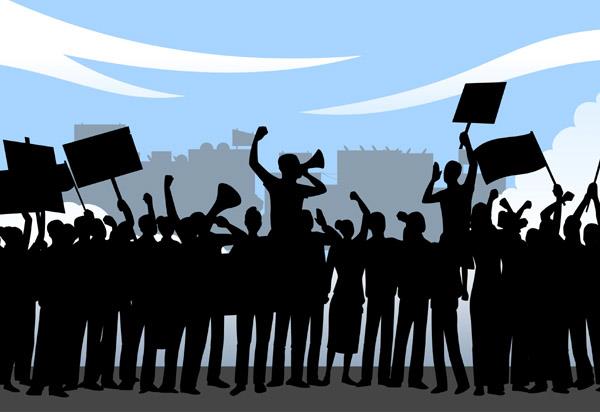 the people protested against the loose action of the police