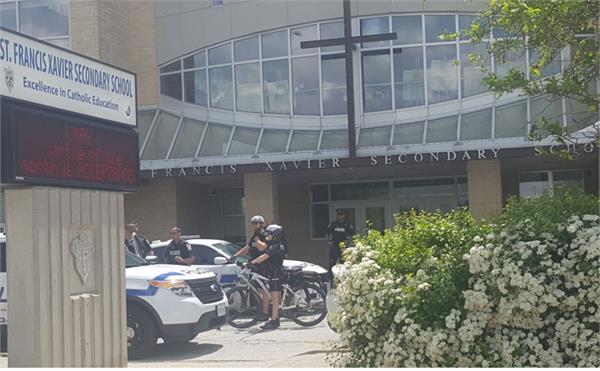two people arrested after stabbing at mississauga high school