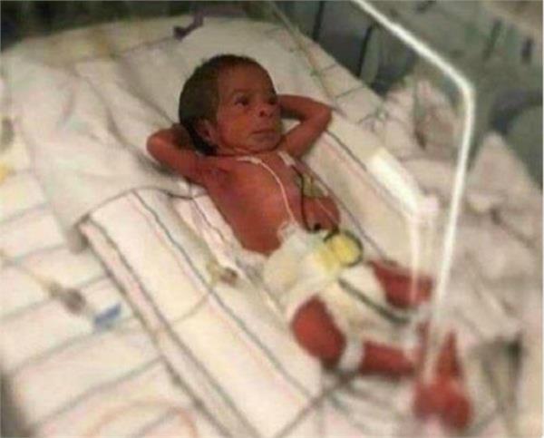 this child is covered on social media as soon as it is born