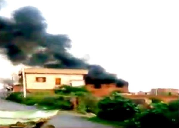plastic factory terrible fire