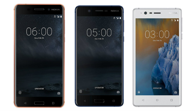 ਭਾਰਤ ''ਚ ਕੱਲ ਲਾਂਚ ਹੋਣਗੇ Nokia 3, Nokia 5, Nokia 6 ਸਮਾਰਟਫੋਨਜ਼