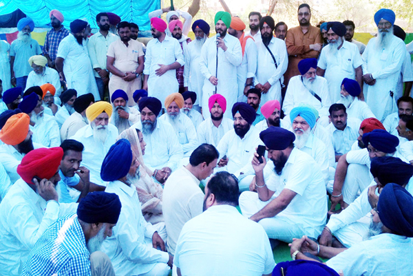 ਕਾਂਗਰਸ ਸਰਕਾਰ ਵਿਰੁੱਧ ਅਕਾਲੀ-ਭਾਜਪਾ ਗਠਜੋੜ ਨੇ ਲਾਇਆ ਧਰਨਾ