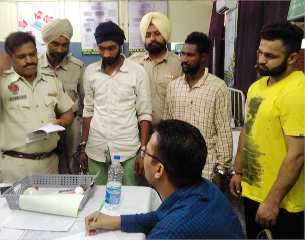 three young cooperating with the girl to escape