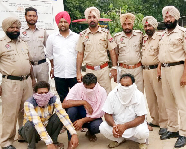 ਚੋਰੀ ਦੇ ਸਰੀਏ ਅਤੇ ਗਾਰਡਰਾਂ ਸਣੇ 3 ਗ੍ਰਿਫਤਾਰ