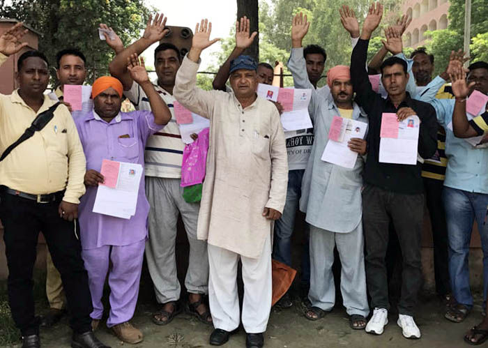 ਮਜ਼ਦੂਰਾਂ ਵੱਲੋਂ ਰੋਸ ਮੁਜ਼ਾਹਰਾ