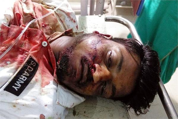 man die in accident