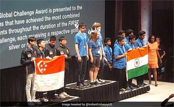indians win gold at 1st global robotics competition in us