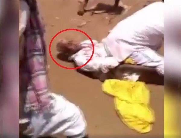 boys brutally beat their own old father  s father  video viral