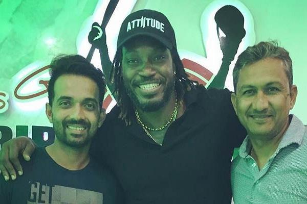 chris gayle has given the indian team diner party after the series ended