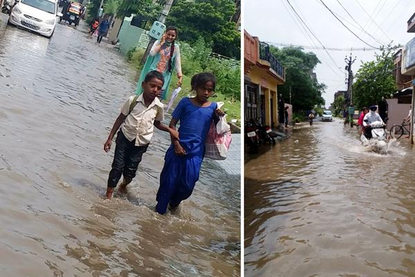 rain in city  low water