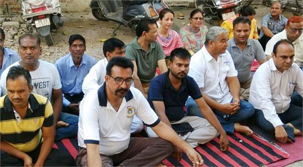 d  m  slogans by the college employees federation