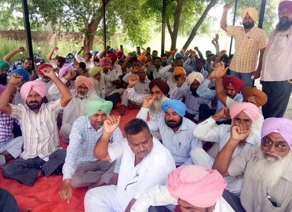 dharna planted for arrest of accused