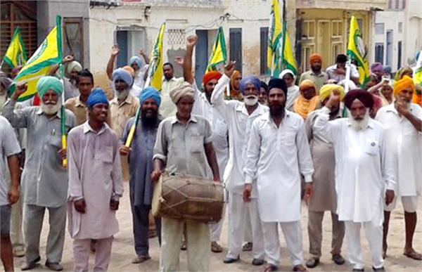 kisan union organized a road march in the villages