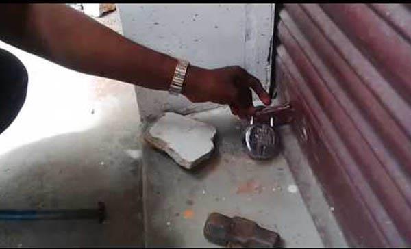 in the attempt to seize the factory  s lock  register case on 2