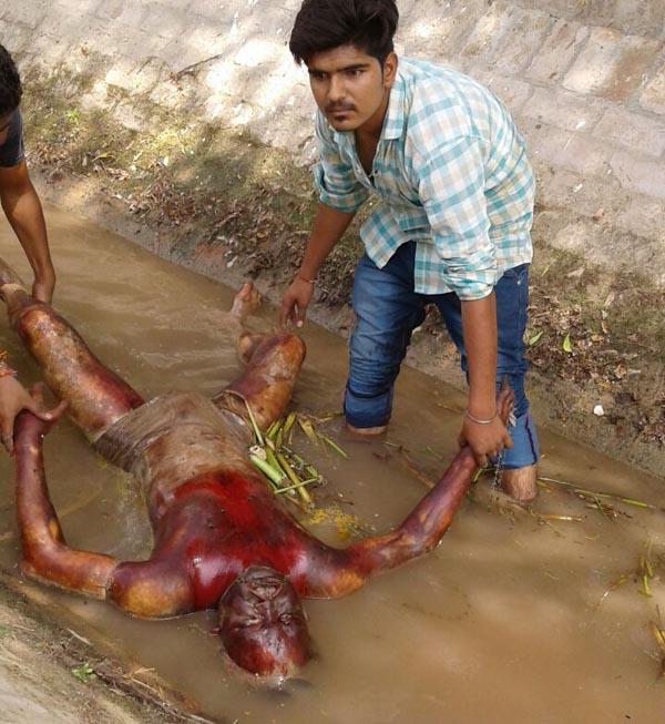 recovered the body of a drunken young man while bathing