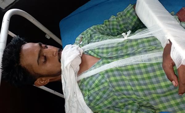 three people assaulted with sharp weapons