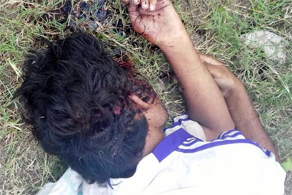 the assassination of a young man with a sharp weapon