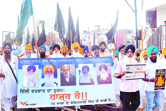 ਦਲ ਖਾਲਸਾ ਨੇ ਕੀਤੀ ਕਾਨਫਰੰਸ ਤੇ ਕੱਢਿਆ ਰੋਸ ਮਾਰਚ