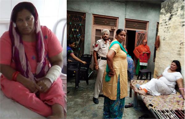 the woman was beaten first  then police cited