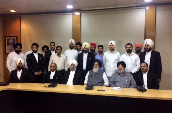 a panel of lawyers
