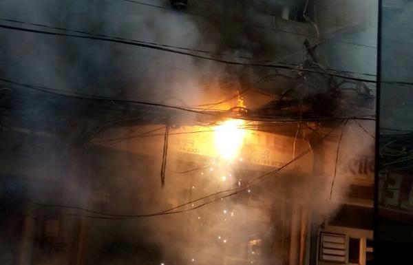 the fierce fire on the electrical wires in the bull market