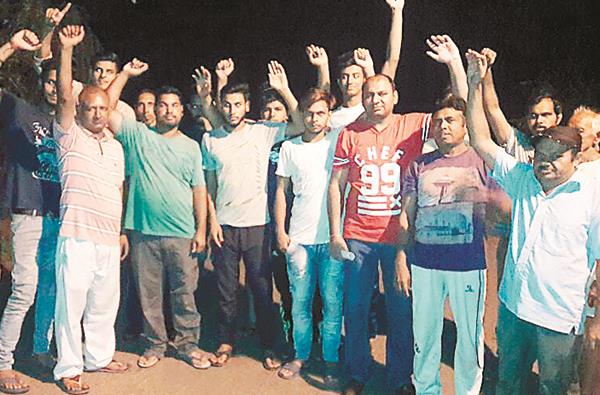 protest against the removal of statue of bhimrao ambedkar