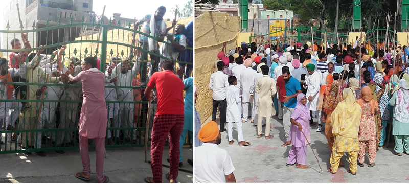 ਦੂਜੇ ਦਿਨ ਵੀ ਡੇਰਾ ਪ੍ਰੇਮੀਆਂ ਦਾ ਪਾਰਾ ਵਧਿਆ ਰਿਹਾ