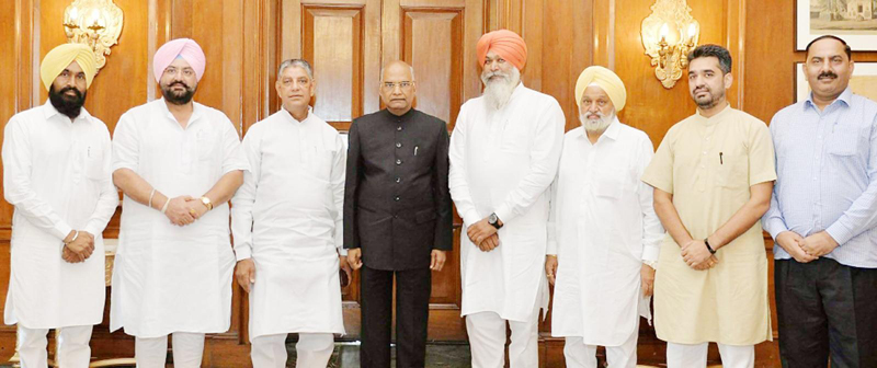 ਰਾਸ਼ਟਰਪਤੀ ਕੋਵਿੰਦ ਨੂੰ ਵਿਧਾਇਕ ਢਿੱਲੋਂ ਵਲੋਂ ਦਰਬਾਰ ਸਾਹਿਬ ਦਰਸ਼ਨਾਂ ਲਈ ਆਉਣ ਦਾ ਸੱਦਾ