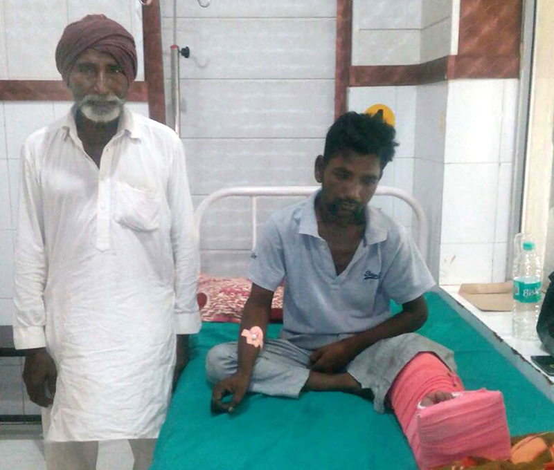 ਹਾਦਸੇ ''ਚ ਜ਼ਖਮੀ ਮਰੀਜ਼ ਨੂੰ ਨਹੀਂ ਮਿਲੀ ਮੁੱਢਲੀ ਸਹੂਲਤ