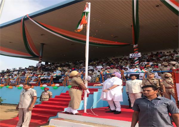 captain in gurdas pur hoists flag