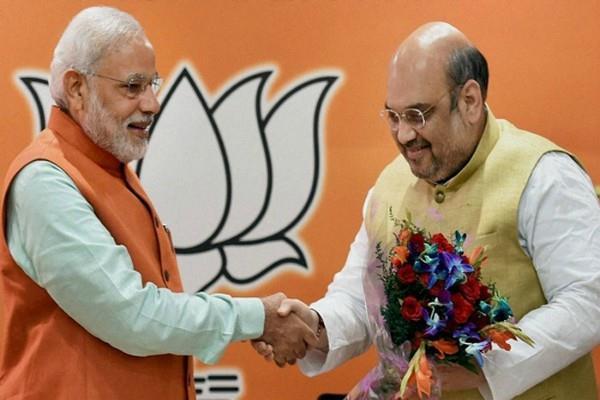 shah  s 3 years as bjp president  pm modi congratulates