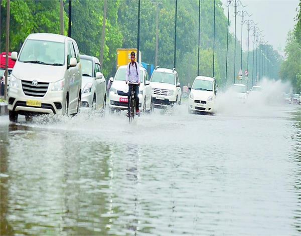 the city is soaked because of rain